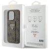Guess GUHCP15LPGS4TDW iPhone 15 Pro 6.1 brązowy/brown hardcase Grip Stand 4G Triangle Strass